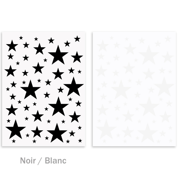 Planche de stickers étoile Blanc Réfléchissant - Cdiscount Auto