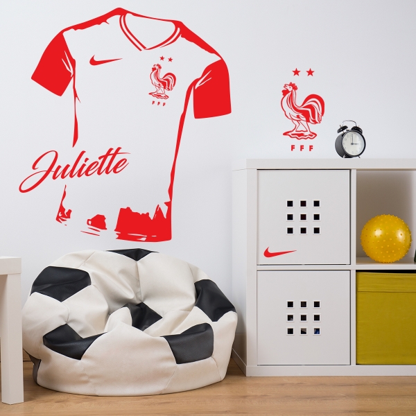 Sticker Maillot de football Equipe de France Signature