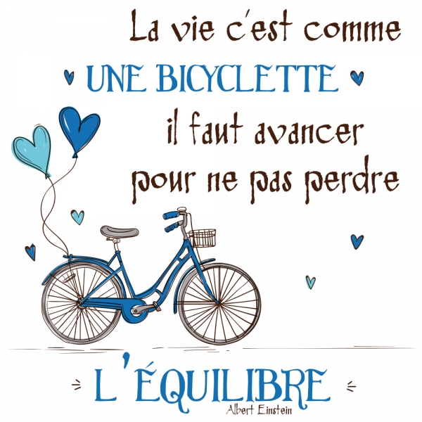 La vie est comme une bicyclette - Bleu