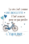 La vie est comme une bicyclette - Bleu