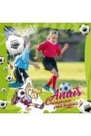 Poster footballeuse en herbe personnalisable